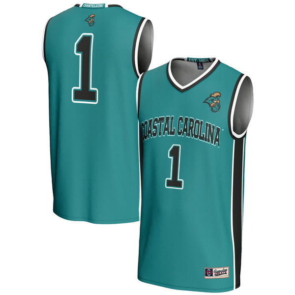 #1 Coastal Carolina Chanticleers GameDay Greats Lightweight Basketball Jersey - Light Blue - Lynsiley