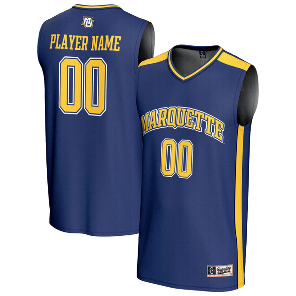 Marquette Golden Eagles GameDay Greats Youth NIL Pick-A-Player Lightweight Basketball Fashion Jersey - Blue - Lynsiley