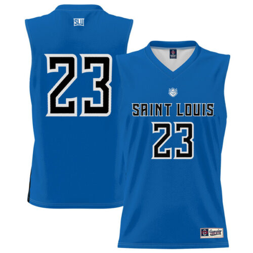 #23 Saint Louis Billikens GameDay Greats Unisex Lightweight Basketball Jersey - Blue - Lynsiley