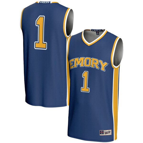 #1 Emory Eagles GameDay Greats Unisex Lightweight Basketball Jersey - Blue - Lynsiley