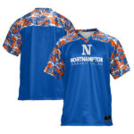 Northampton Community College Spartans ProSphere Youth Camo Football Jersey - Blue - Lynsiley