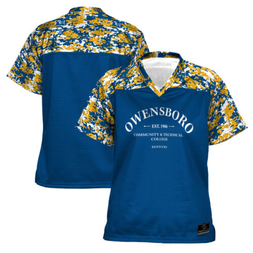 Owensboro Community and Technical College ProSphere Women's Camo Football Jersey - Blue - Lynsiley