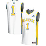 #1 Delaware Fightin' Blue Hens GameDay Greats Youth Lightweight Basketball Jersey - White - Lynsiley