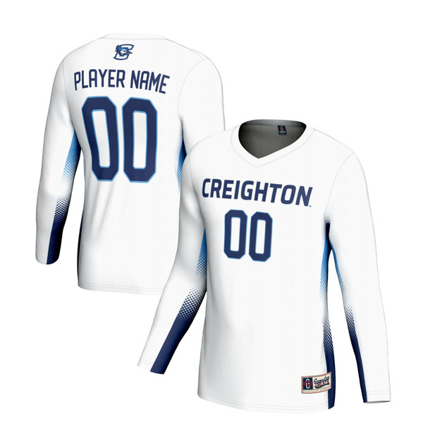 Creighton Bluejays GameDay Greats Youth NIL Lightweight Volleyball Jersey - White - Lynsiley