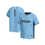 #1 North Carolina Tar Heels GameDay Greats Youth Lightweight Baseball Fashion Jersey - Carolina Blue - Lynsiley