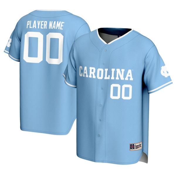 North Carolina Tar Heels GameDay Greats Carolina Blue NIL Pick-A-Player Lightweight Baseball Jersey - Light Blue - Lynsiley