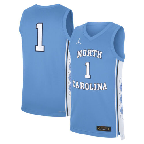 North Carolina Tar Heels Jordan Brand Road Replica Basketball Jersey
 - Carolina Blue - Lynsiley