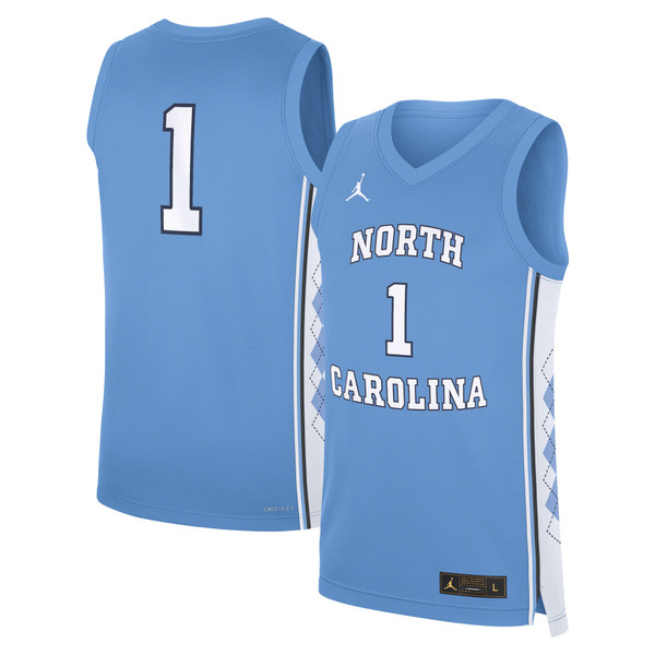 North Carolina Tar Heels Jordan Brand Road Replica Basketball Jersey
 - Carolina Blue - Lynsiley