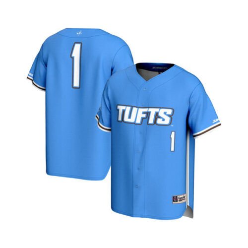 #1 Tufts University Jumbos GameDay Greats Youth Lightweight Baseball Fashion Jersey - Light Blue - Lynsiley