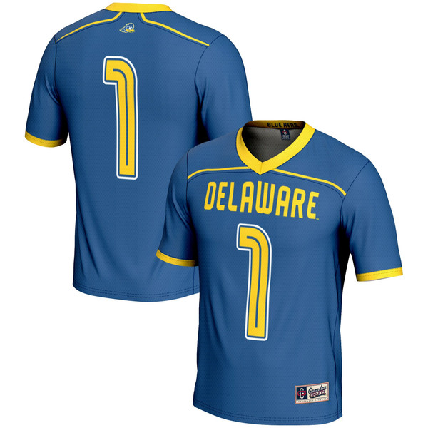 #1 Delaware Fightin' Blue Hens GameDay Greats Youth Men's Lacrosse Lightweight Fashion Jersey - Royal - Lynsiley