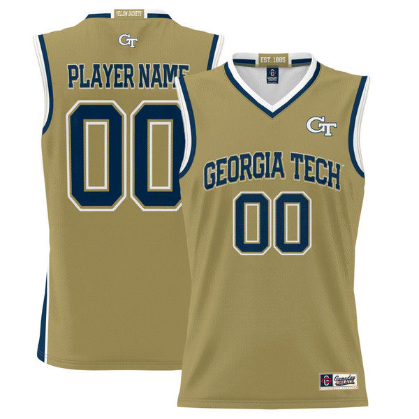 Georgia Tech Yellow Jackets GameDay Greats Youth NIL Pick-A-Player Men's Lightweight Basketball Jersey - Gold - Lynsiley