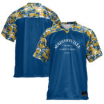 Madisonville Community College ProSphere Youth Camo Football Jersey - Blue - Lynsiley