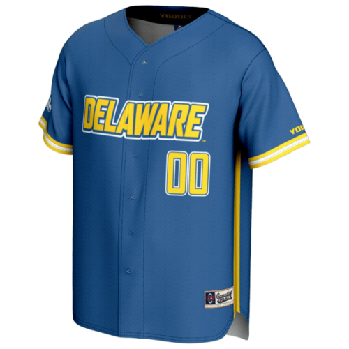 Delaware Fightin' Blue Hens GameDay Greats Youth NIL Pick-A-Player Baseball Lightweight Jersey - Royal - Lynsiley