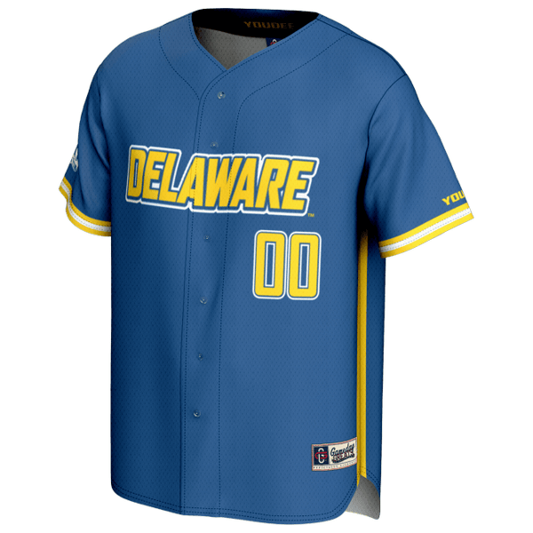 Delaware Fightin' Blue Hens GameDay Greats Youth NIL Pick-A-Player Baseball Lightweight Jersey - Royal - Lynsiley