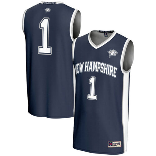 #1 New Hampshire Wildcats GameDay Greats Lightweight Basketball Jersey - Blue - Lynsiley