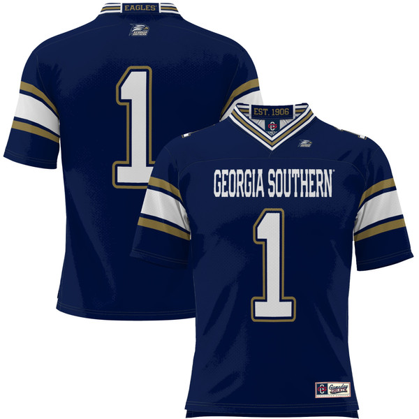 #1 Georgia Southern Eagles GameDay Greats Youth Endzone Football Jersey - Blue - Lynsiley