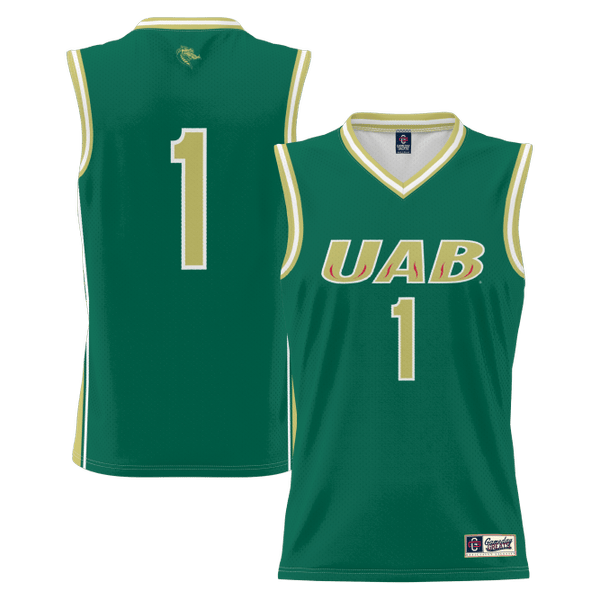 #1 UAB Blazers GameDay Greats Lightweight Basketball Jersey - Green - Lynsiley