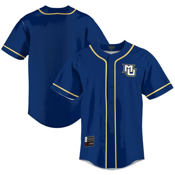 Marquette Golden Eagles GameDay Greats Lightweight Baseball Jersey - Blue - Lynsiley