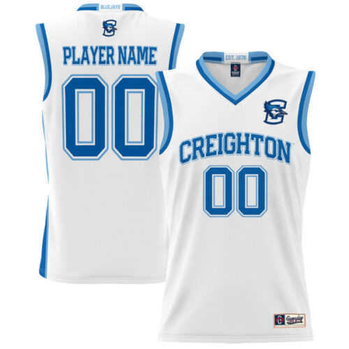 Creighton Bluejays GameDay Greats Unisex NIL Pick-A-Player Lightweight Women's Basketball Jersey - White - Lynsiley