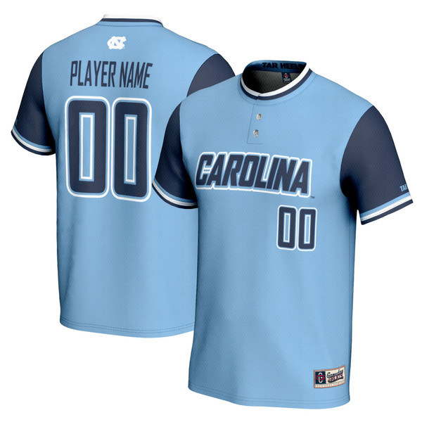 North Carolina Tar Heels GameDay Greats Youth NIL Pick-A-Player Softball Lightweight Jersey - Carolina Blue - Lynsiley