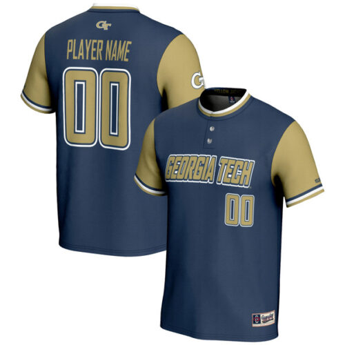 Georgia Tech Yellow Jackets GameDay Greats NIL Pick-A-Player Lightweight Softball Jersey - Navy - Lynsiley