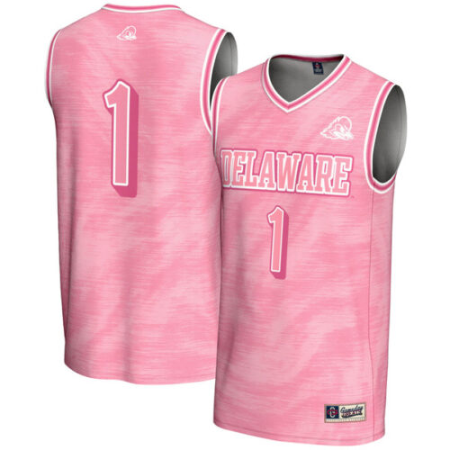 #1 Delaware Fightin' Blue Hens GameDay Greats Youth Lightweight Basketball Fashion Jersey - Pink - Lynsiley