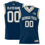 Georgia Tech Yellow Jackets GameDay Greats Lightweight NIL Pick-A-Player Basketball Jersey - Navy - Lynsiley