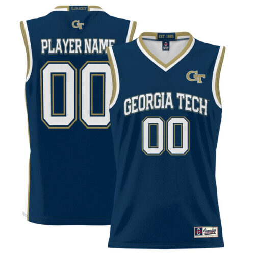 Georgia Tech Yellow Jackets GameDay Greats Lightweight NIL Pick-A-Player Basketball Jersey - Navy - Lynsiley