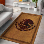 Mexico Area Rug Maya Coat Of Arms Vintage - Lynsiley