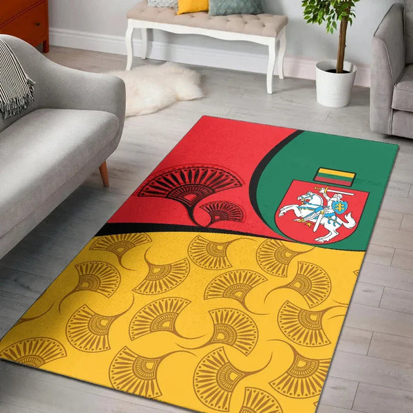 Lithuania Area Rug - Flag of Lithuania - Lynsiley