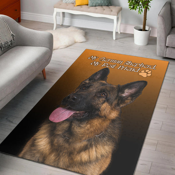 German Shepherd Area Rug My Best Friend Ver.01 - Lynsiley