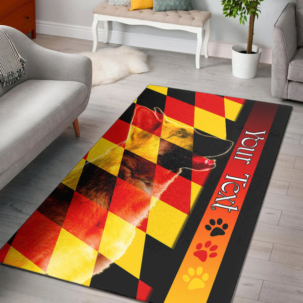 Custom Personalised German Shepherd Area Rug Germany Dogs Lovers Ver.01 - Lynsiley