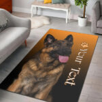 Custom Personalised German Shepherd Area Rug My Best Friend Ver.02 - Lynsiley