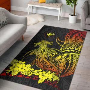 Hawaii Polynesian Area Rug Wild Hammerhead Sharks Fresh Life - Lynsiley