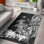 Hawaii Polynesian Area Rug Wild Hammerhead Sharks - Lynsiley