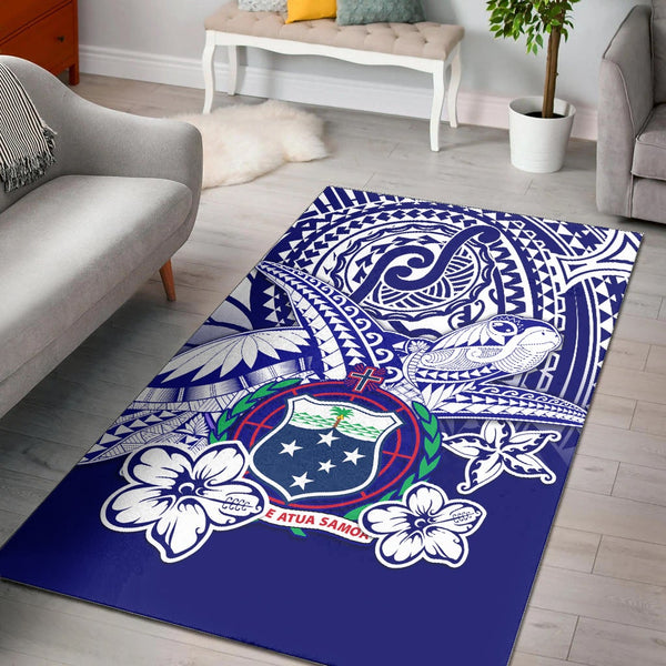 Samoa Polynesian Area Rug Samoan Loved Turtles - Lynsiley