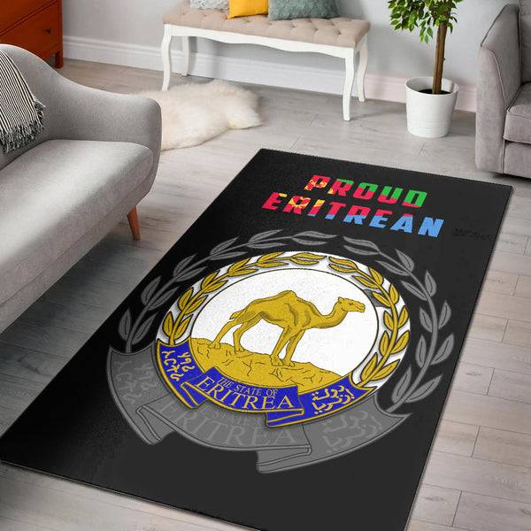 Eritrea Area Rug Coat Of Arms - Lynsiley
