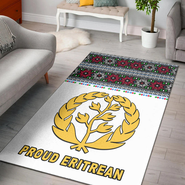 Eritrea Tibeb Area Rug Eritrean Cross Mix Flag - Lynsiley