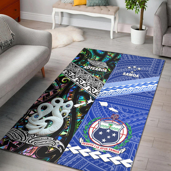 New Zealand and Samoa Area Rug Together Paua Shell - Lynsiley