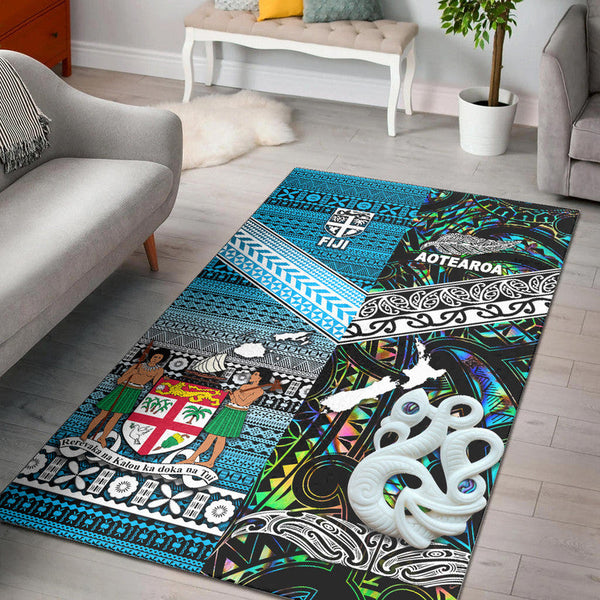 New Zealand and Fiji Area Rug Together Paua Shell - Lynsiley