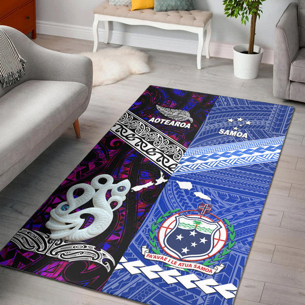 New Zealand and Samoa Area Rug Together Purple - Lynsiley