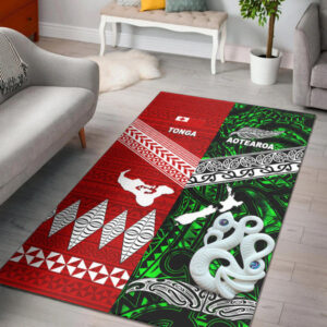 New Zealand and Tonga Area Rug Together Green - Lynsiley