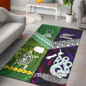 New Zealand and Cook Islands Area Rug Together Purple - Lynsiley