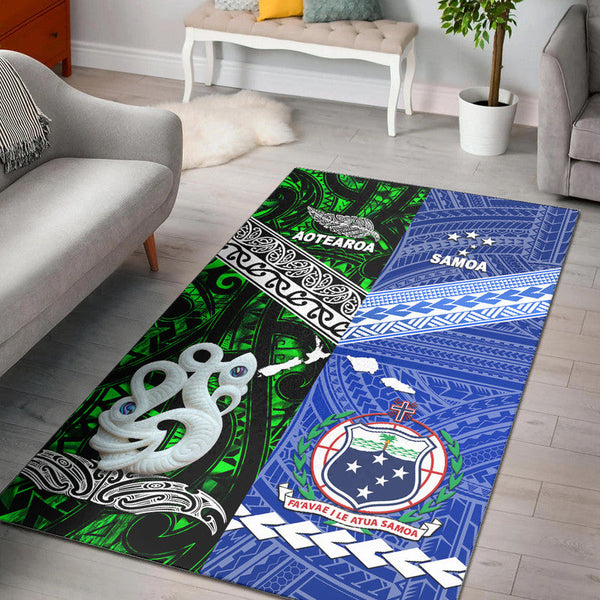 New Zealand and Samoa Area Rug Together Green - Lynsiley