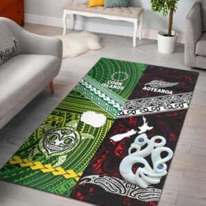 New Zealand and Cook Islands Area Rug Together Red - Lynsiley