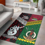 New Zealand and Vanuatu Area Rug Together Red - Lynsiley