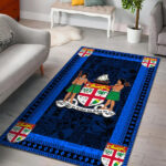 Fiji Area Rug Black And Blue Style No.1 - Lynsiley