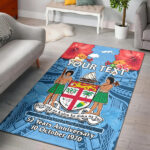 Fiji 1970 Area Rug Happy 52 Years Independence Anniversary Ver.01 - Lynsiley