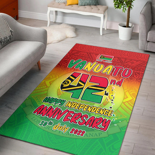 Vanuatu Independence Day Area Rug 42nd Anniversary Yumi Yumi Yumi - Lynsiley