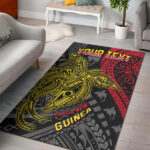 Custom Personalised Papua New Guinea Area Rug Raggiana Birds Of Paradise Happy 47th Independence Day - Lynsiley